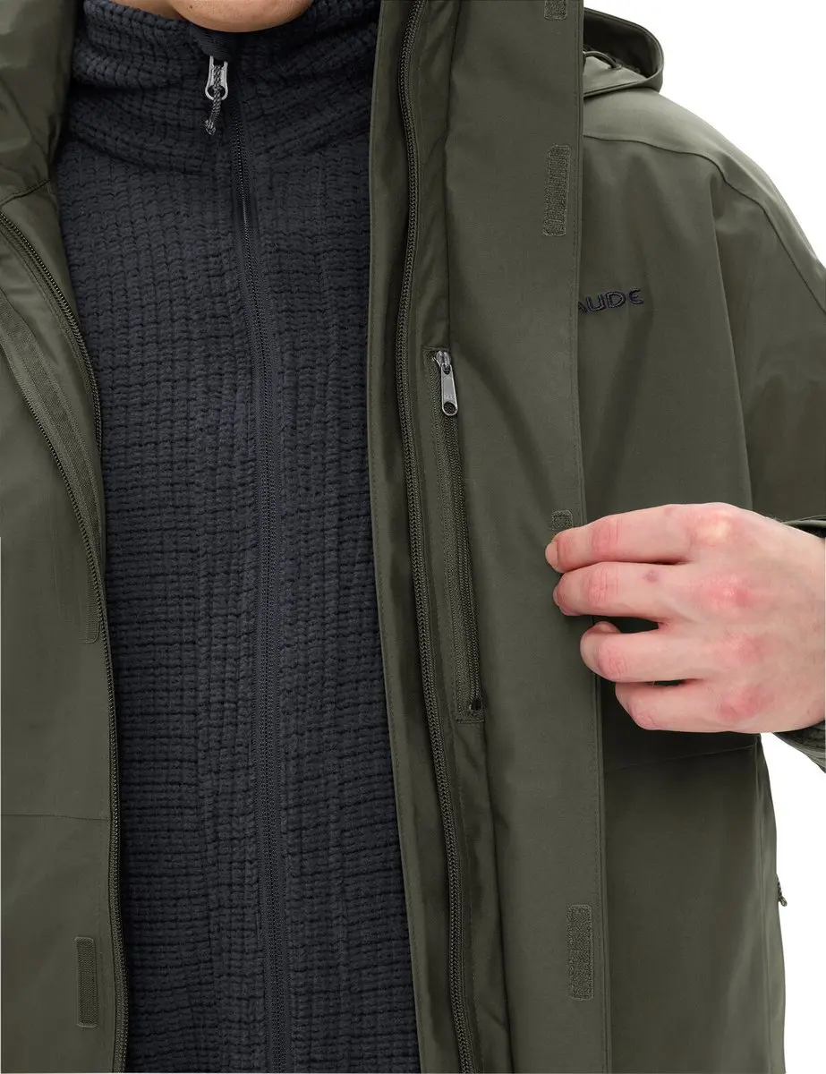 Vaude Idris IV 3in1 Parka - Khaki - afbeelding 4 van 6