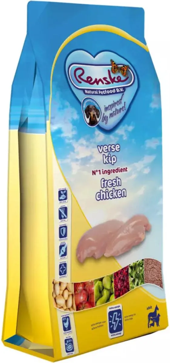 Renske Super Premium Adult Kip Graanvrij 12kg
