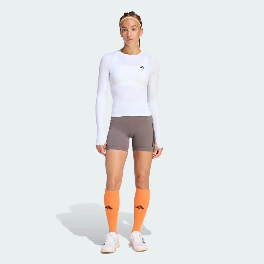 adidas Essentials Contour Longsleeve Dames - Wit - XL - afbeelding 5 van 6