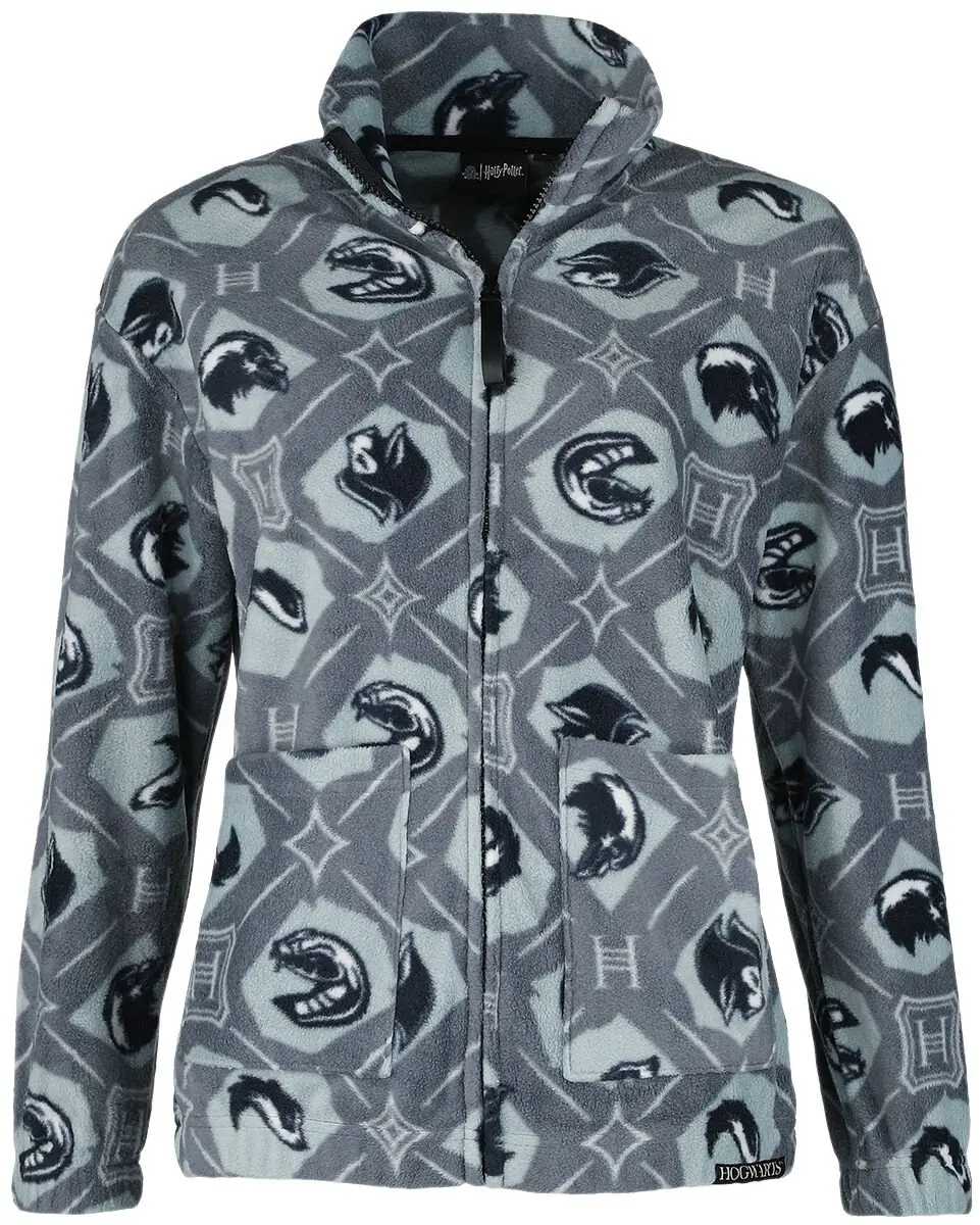 Harry Potter Häuser & Symbole Dames Fleece - grijs - M