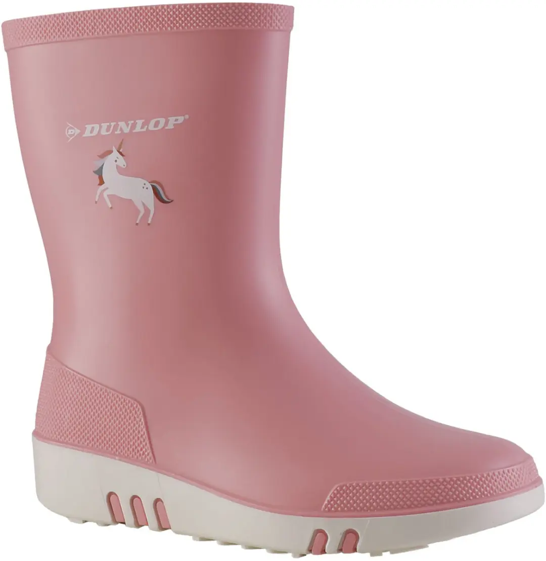 Dunlop Mini Kinderlaarzen - Roze/Wit - Maat 21 - afbeelding 3 van 6