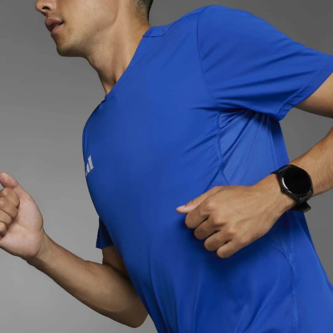 adidas Adizero Essentials Heren T-shirt - Blauw - afbeelding 5 van 5
