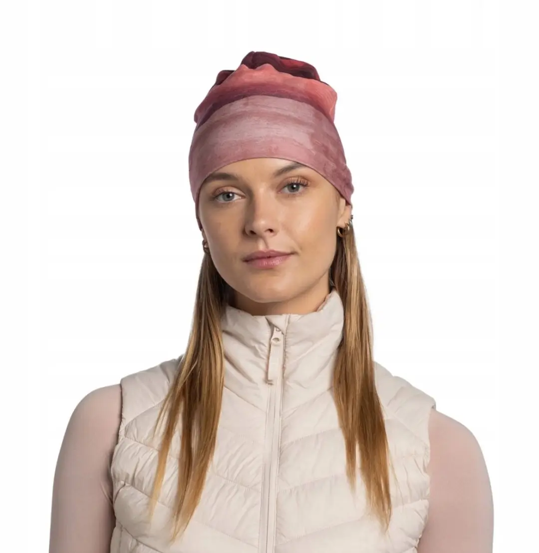 Buff EcoStretch Beanie Lise Rosewood - Muts - Roze - afbeelding 3 van 6