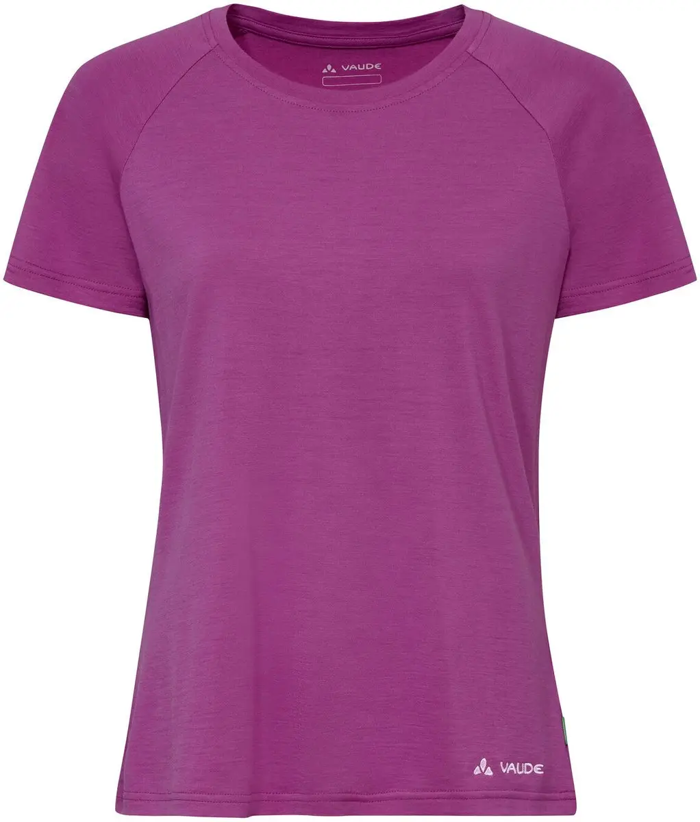 Vaude Essential Wool T-shirt Met Korte Mouwen Roze 38 Vrouw
