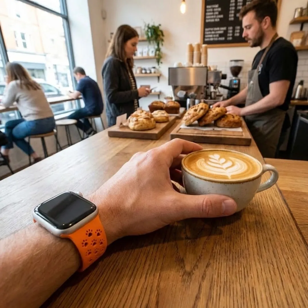 NUVEX Siliconen Horlogebandje Apple Watch 38-42mm - Oranje