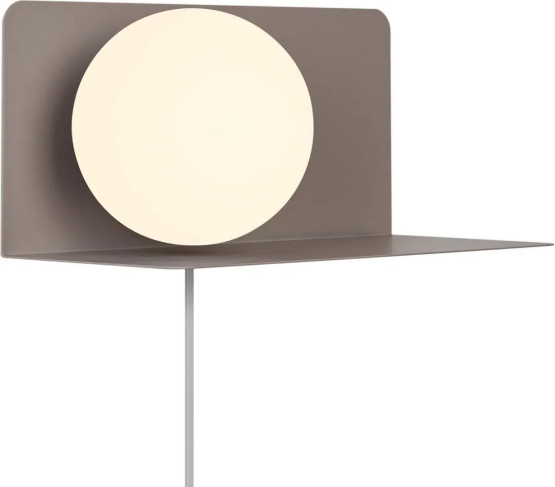 Nordlux Lilibeth Wandlamp E14 - 15cm - Bruin