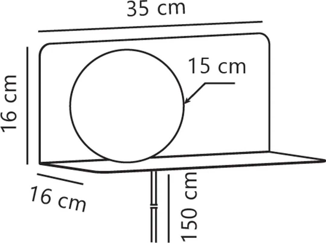 Nordlux Lilibeth Wandlamp E14 - 15cm - Bruin