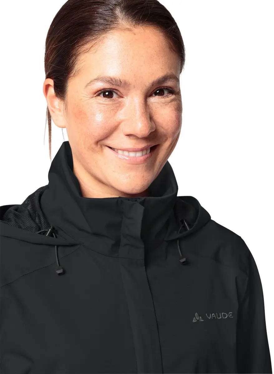 Vaude Escape Parka Dames - Waterdicht - Zwart - Maat 44 - afbeelding 3 van 6