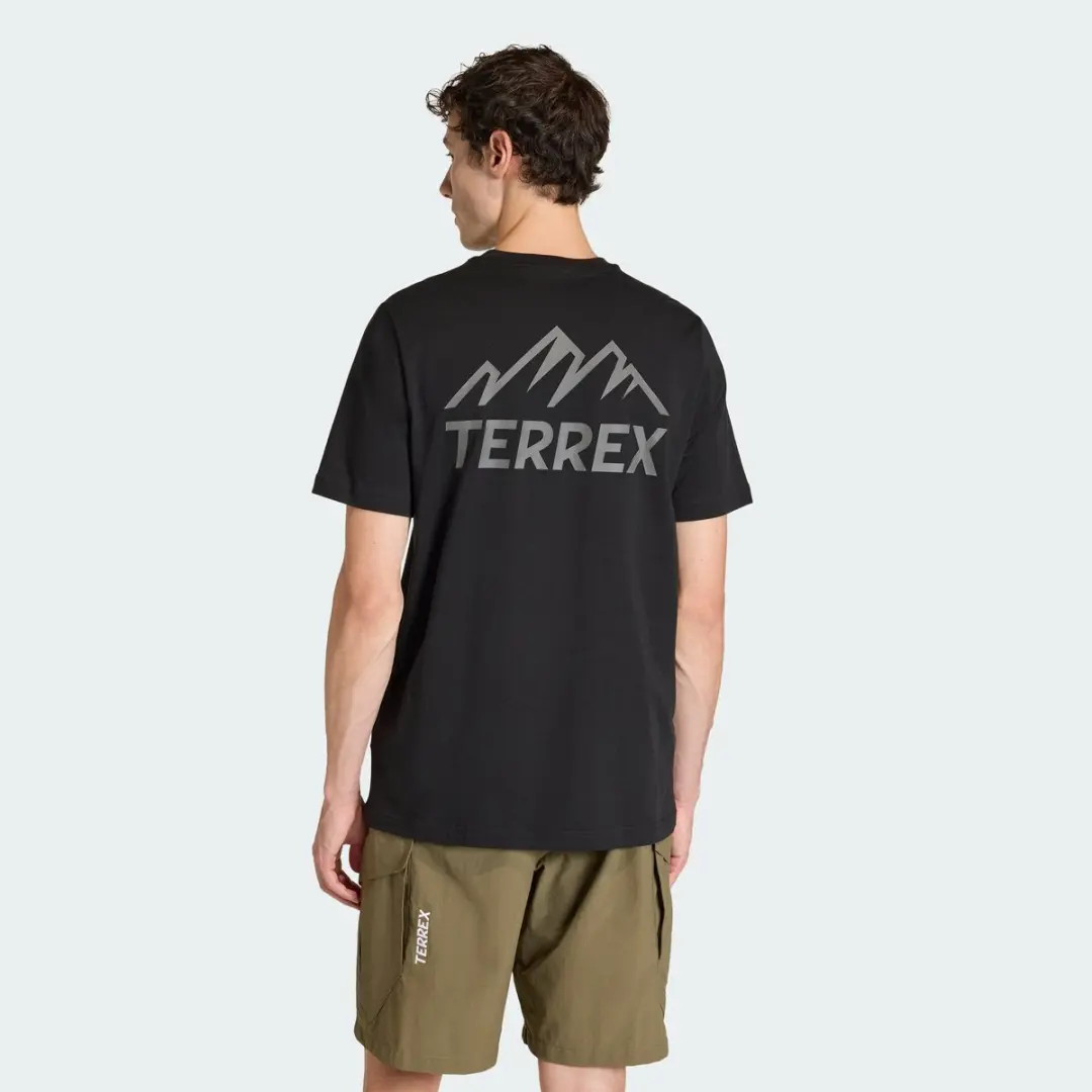 Adidas Terrex Mountain Graphic T-Shirt Heren - Zwart - afbeelding 3 van 6