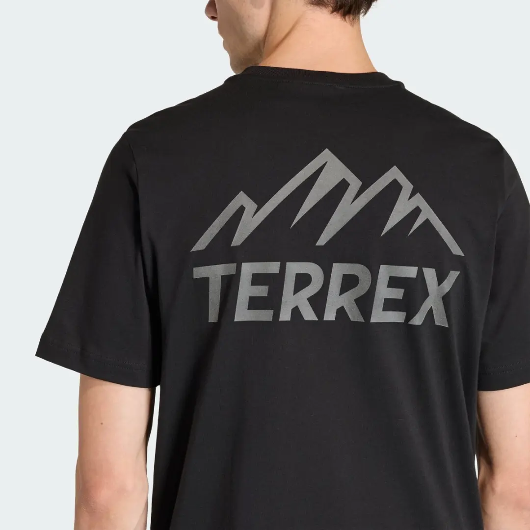 Adidas Terrex Mountain Graphic T-Shirt Heren - Zwart - afbeelding 6 van 6