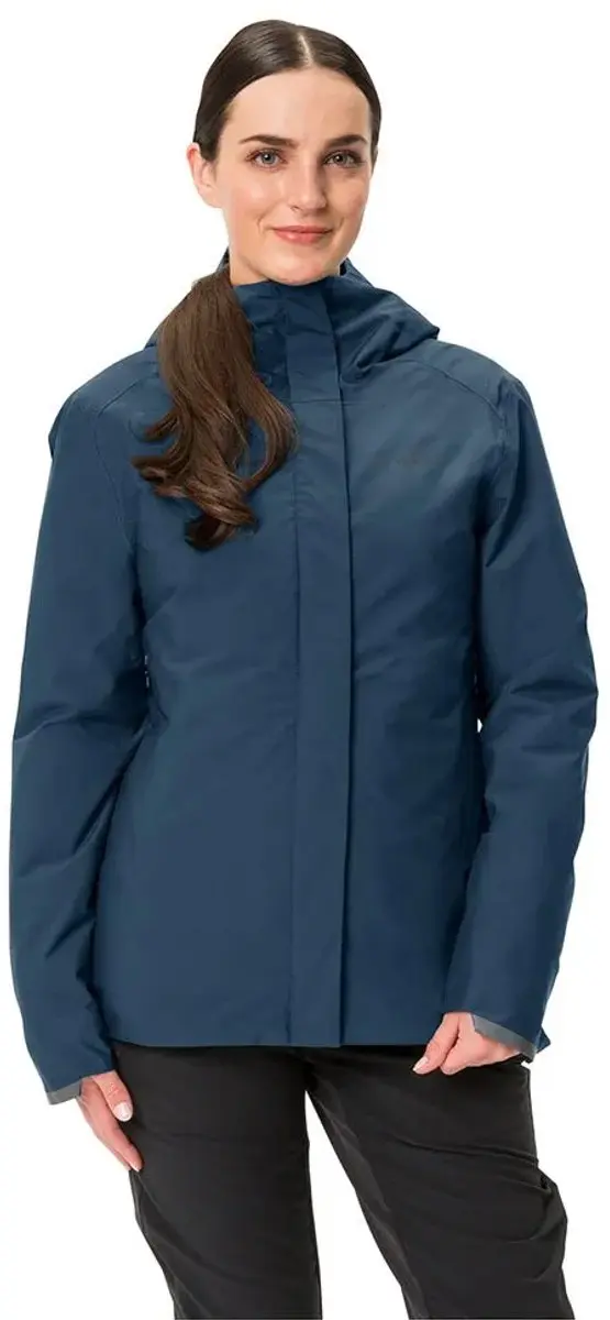 VAUDE Cyclist Warm Rain Jacket Regenjas Dames - Dark Sea - afbeelding 6 van 6