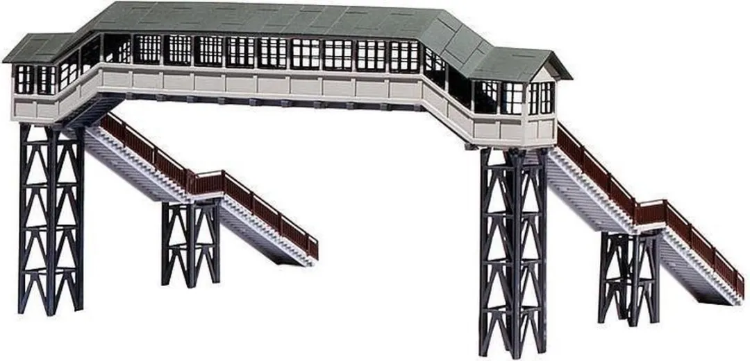 Faller Voetgangersbrug H0 Modelbouwdecoratie - Bruin/Grijs/Wit/Zwart
