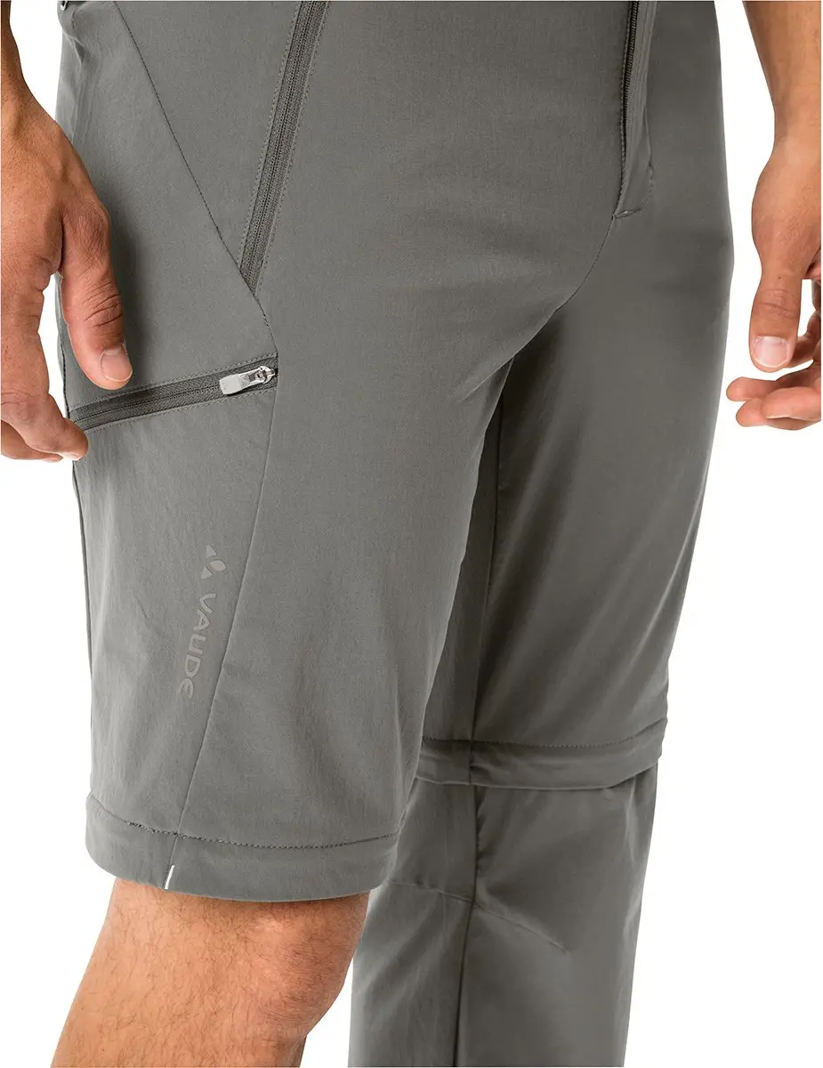 Vaude Farley Stretch III Converteerbare Broek - Stone Grey - afbeelding 5 van 6