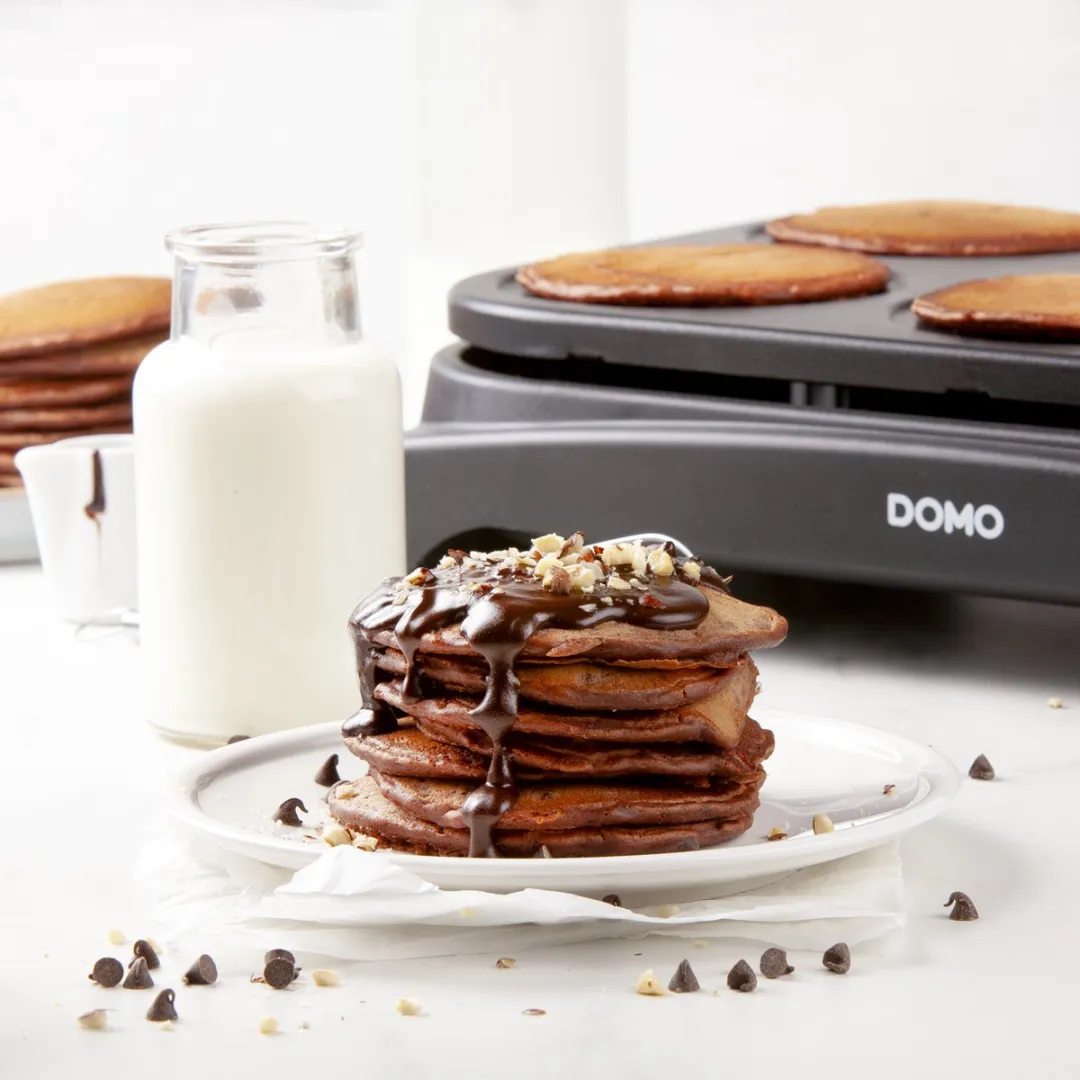 Domo DO8709P Pannenkoekenmaker 1000W - 6 Personen - Zwart