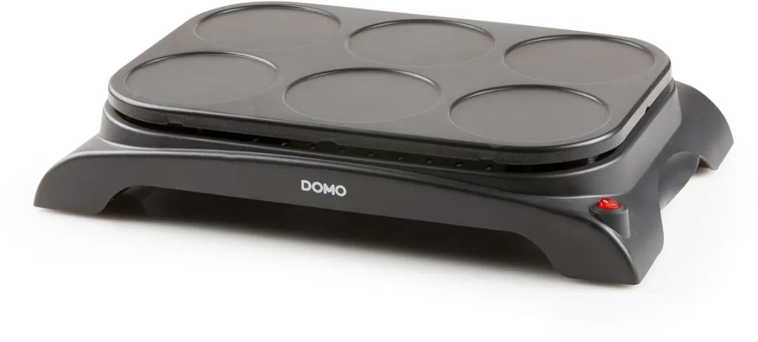 Domo DO8709P Pannenkoekenmaker 1000W - 6 Personen - Zwart