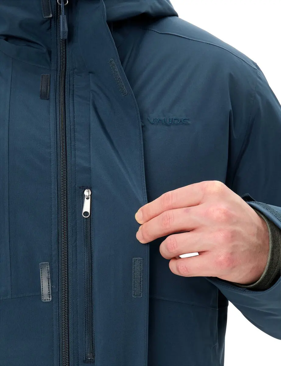 VAUDE Rosemoor Gewatteerde Parka Heren - XL - Dark Sea - afbeelding 3 van 6
