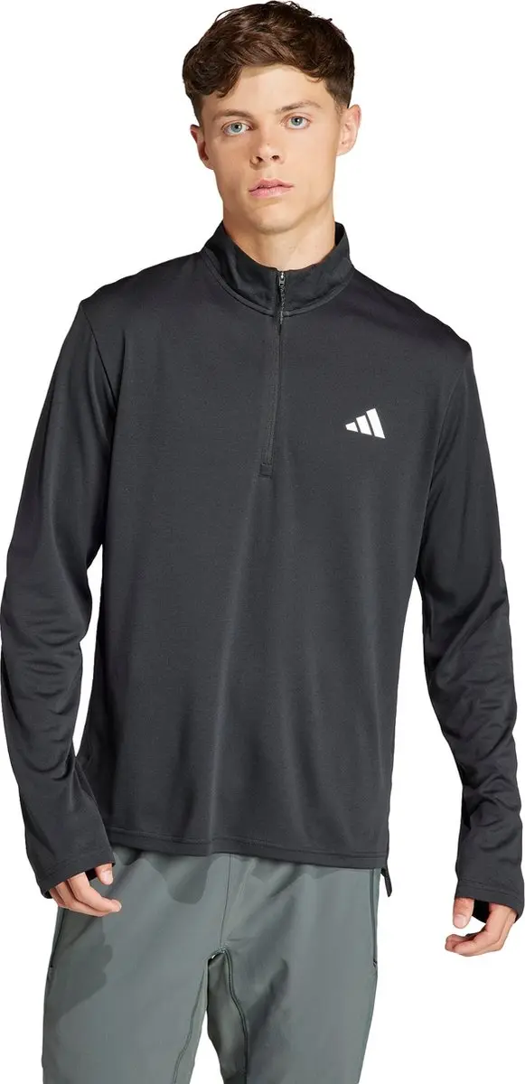 adidas Train Essentials Longsleeve Korte Rits Heren