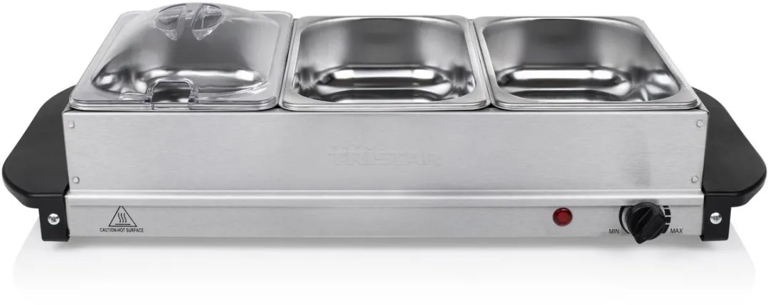 Tristar BP-6283 Buffetwarmer 200W - 3x1,4L RVS