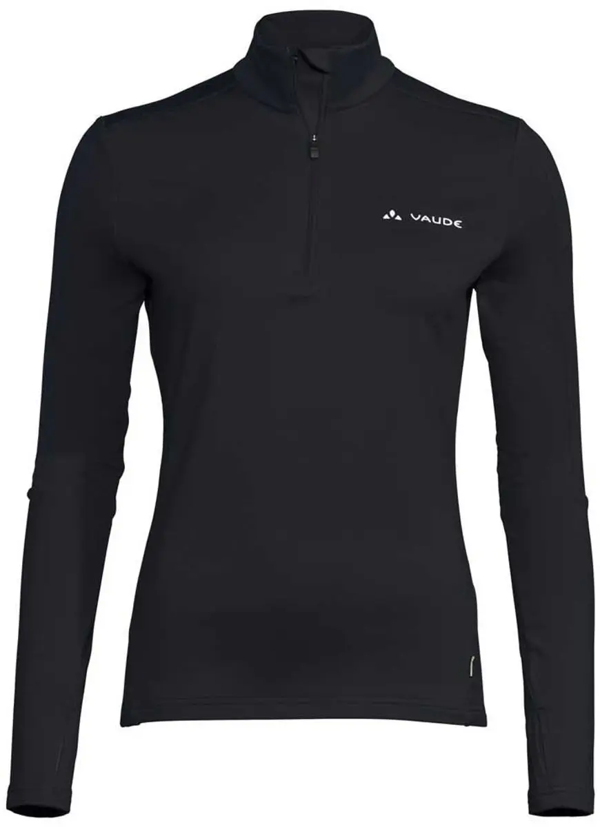 Vaude Livigno Ii Half Rits Lange Mouw T-shirt Zwart 40 Vrouw - afbeelding 4 van 6
