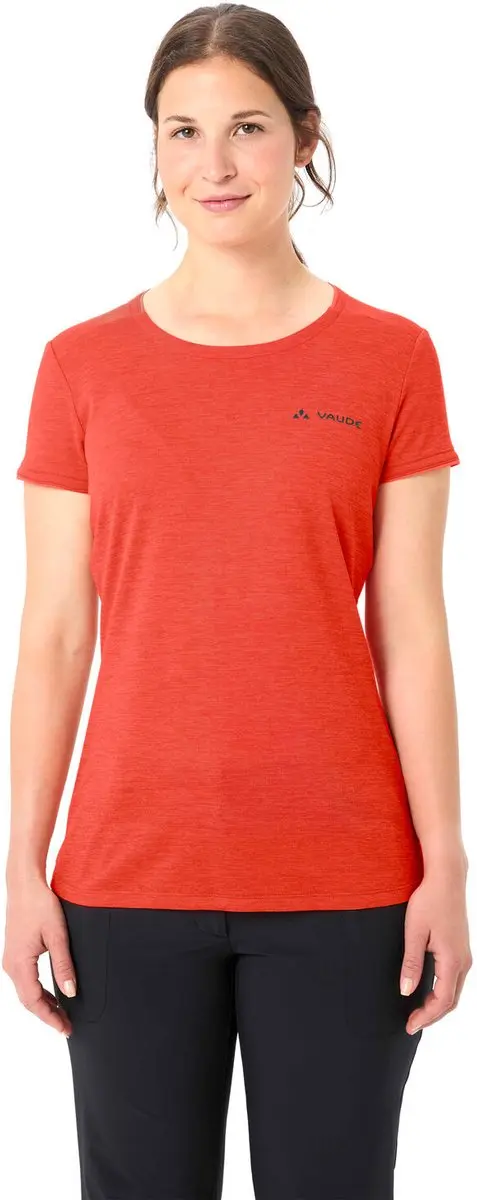 VAUDE Essential Dames Functioneel T-shirt - Glowing Red - afbeelding 4 van 6