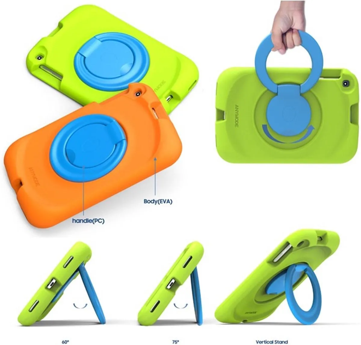 Samsung Galaxy Tab A 10.1 (2019) Tablethoes T51008425701 - Oranje