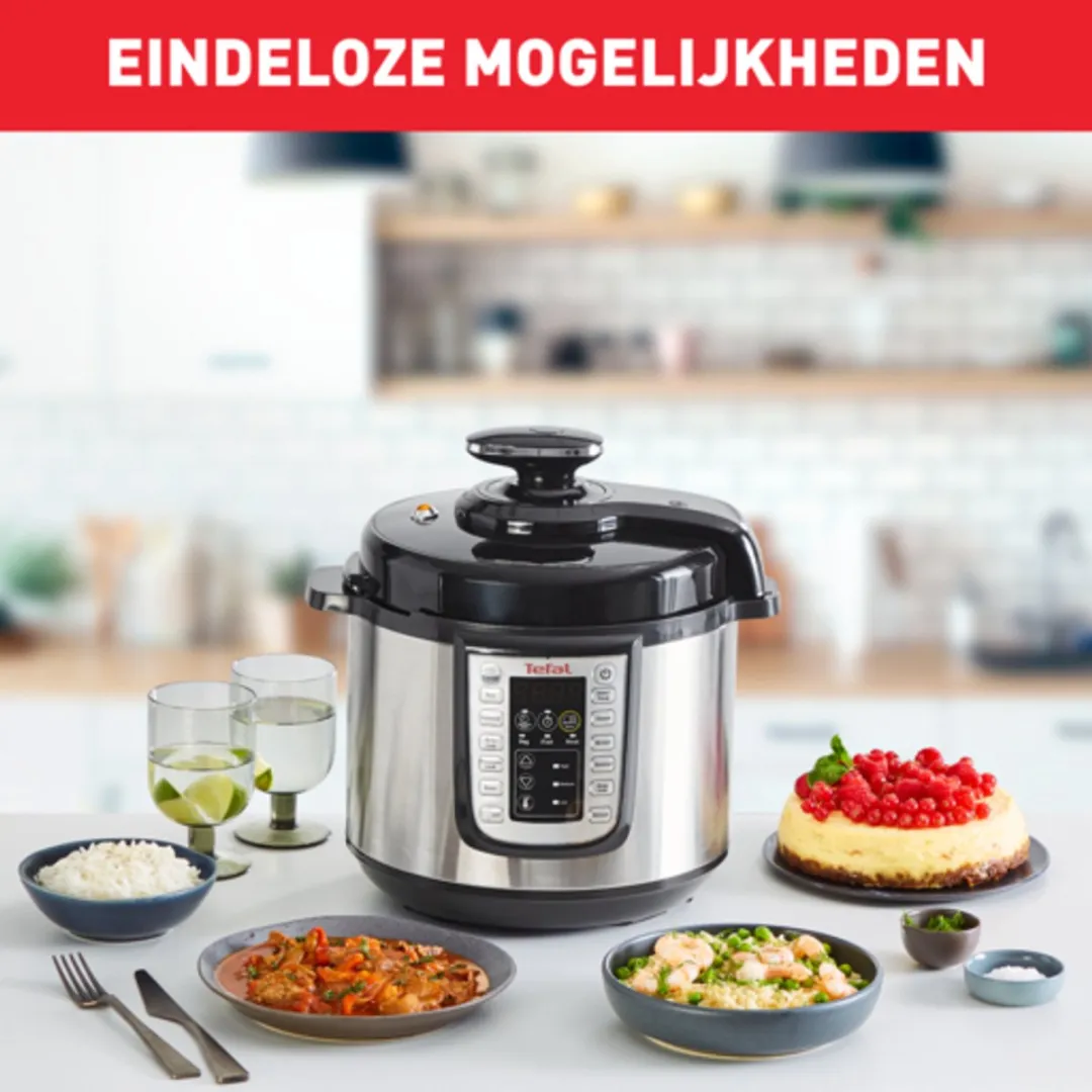Tefal All-in-One CY505E Multicooker 6L - 25 Programma's - 1200W