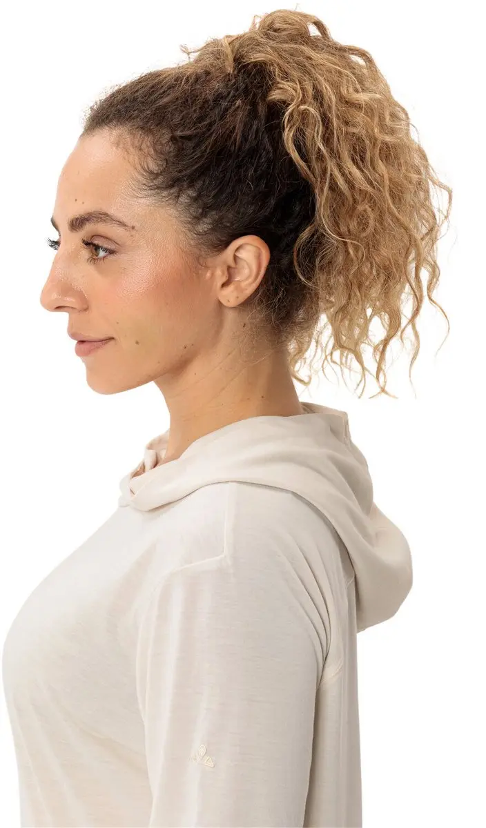 Vaude Mineo Dames Hoodie - Beige - 42 - afbeelding 6 van 6