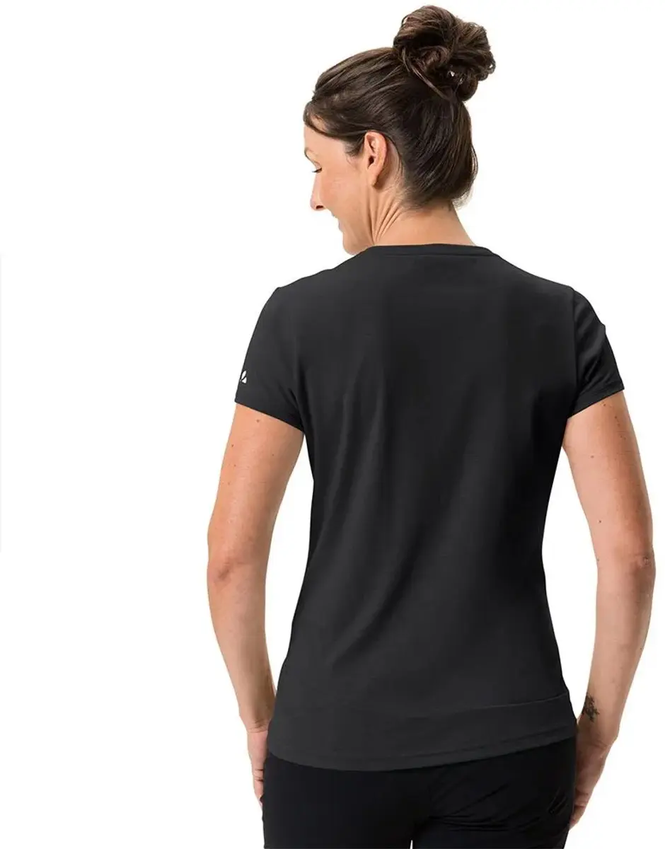 Vaude Sveit Dames T-shirt Korte Mouwen - Zwart - 36 - afbeelding 2 van 6