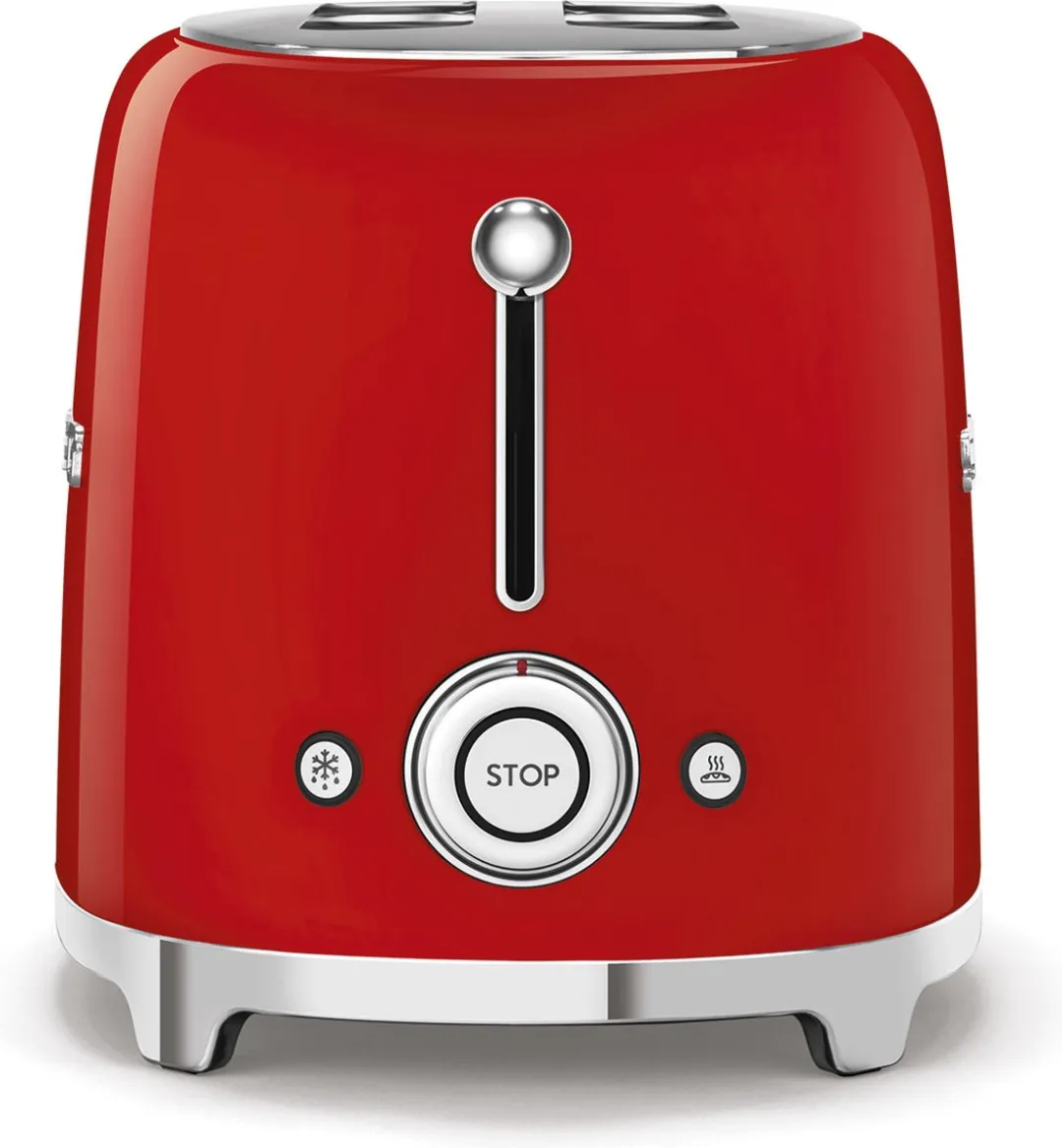 Smeg TSF02RDEU Broodrooster - 2x4 - 1500W - Rood