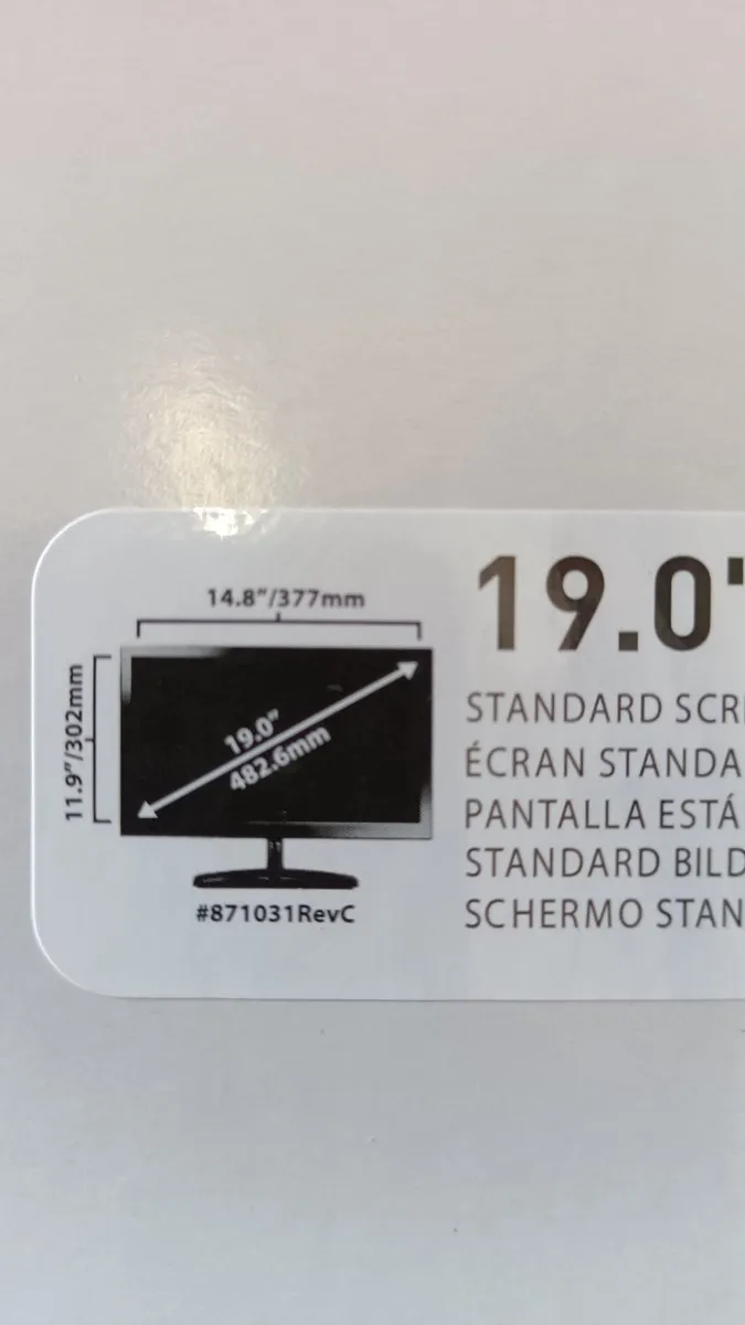 Fellowes 436553 Privacy Screenprotector 19" - 5:4 - Zwart