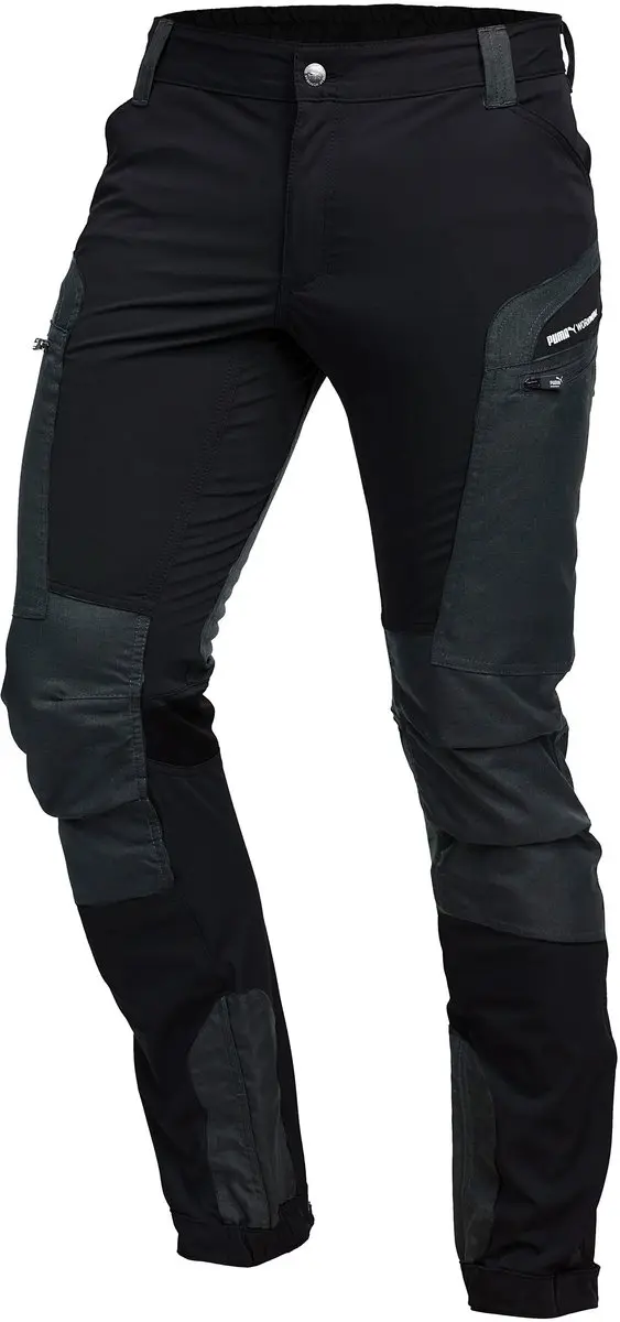 PUMA Workwear Pro One Outdoorbroek heren – wandelbroek & werkbroek – stretch, versterkt nylon – verstelbaar – Zwart – XL