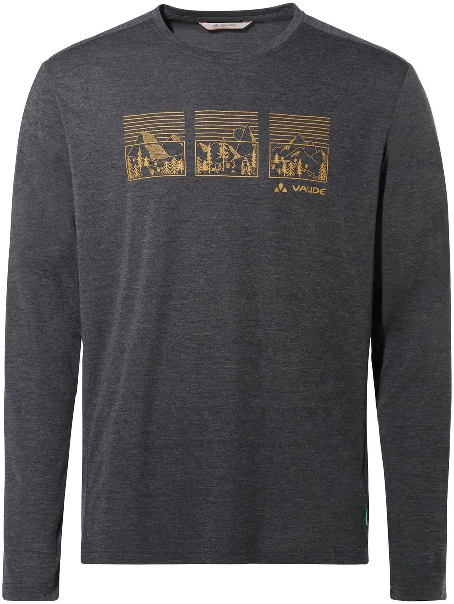 Vaude Rosemoor Ii T-shirt Met Lange Mouwen Grijs M Man