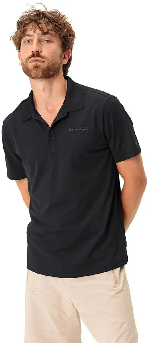 Vaude Men's Essential Polo Shirt - Poloshirt - Heren - Zwart - Maat XL