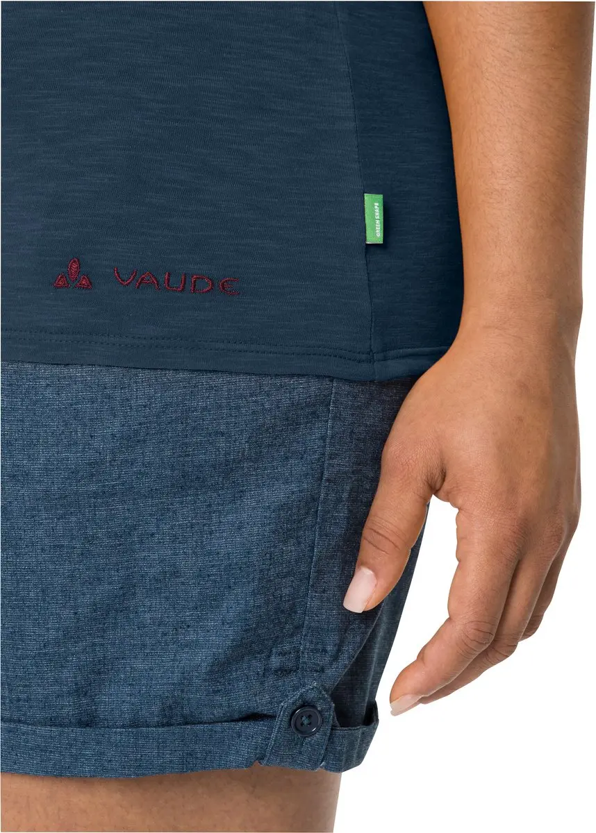 VAUDE Moja IV Dames-T-shirt Korte Mouwen - Dark Sea - 36 - afbeelding 3 van 6