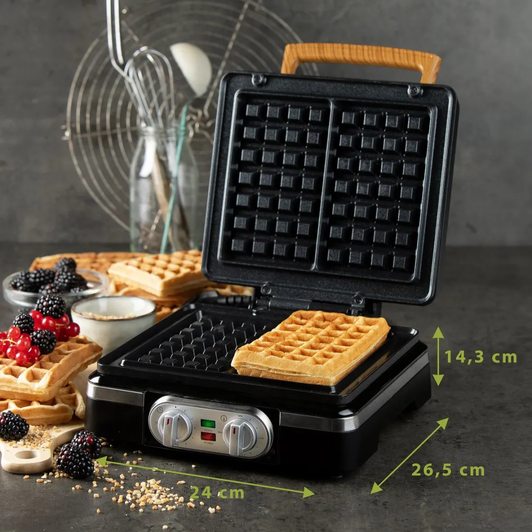 Domo DO9281W Wafelijzer - 1520W - Zwart