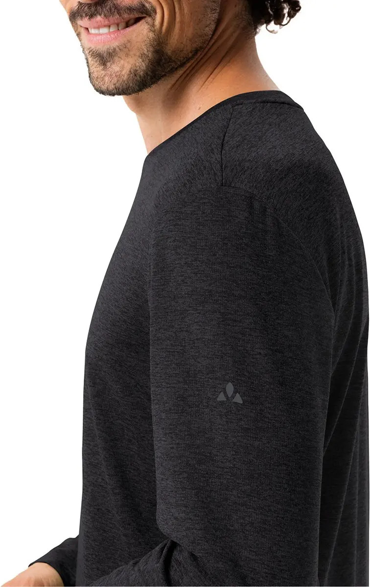 Vaude Essential T-shirt Met Lange Mouwen Zwart 3XL Man