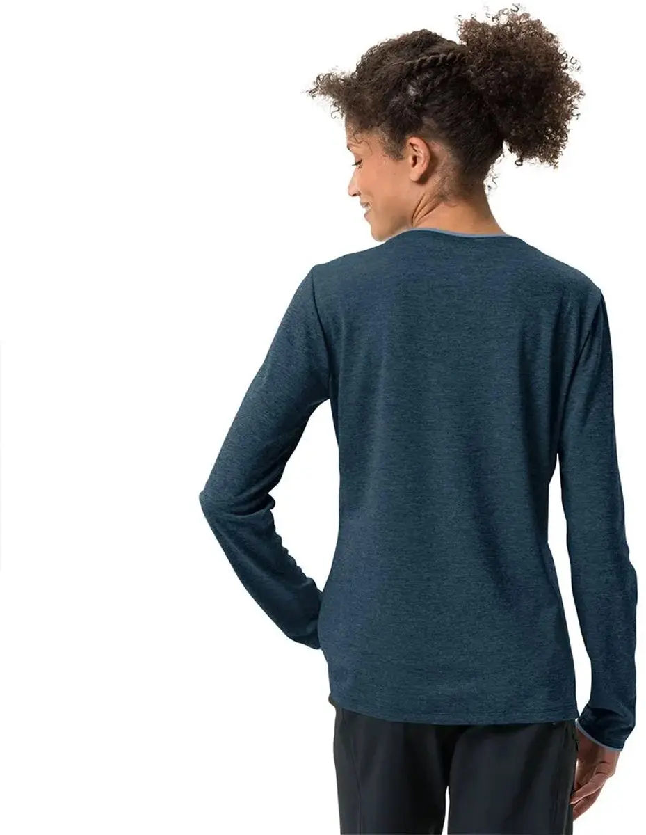 VAUDE Essential Dames Lange Mouwen T-Shirt - Blauw - Maat 38 - afbeelding 3 van 6