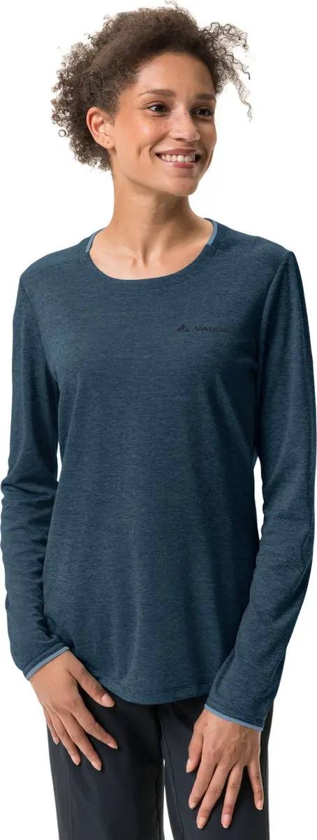 VAUDE Essential Dames Lange Mouwen T-Shirt - Blauw - Maat 38 - afbeelding 4 van 6
