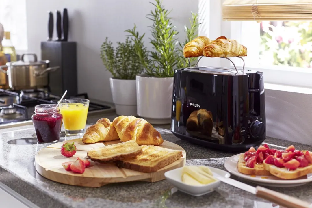 Philips Daily HD2581/90 Broodrooster - 2 Sandwiches - 830W - Zwart
