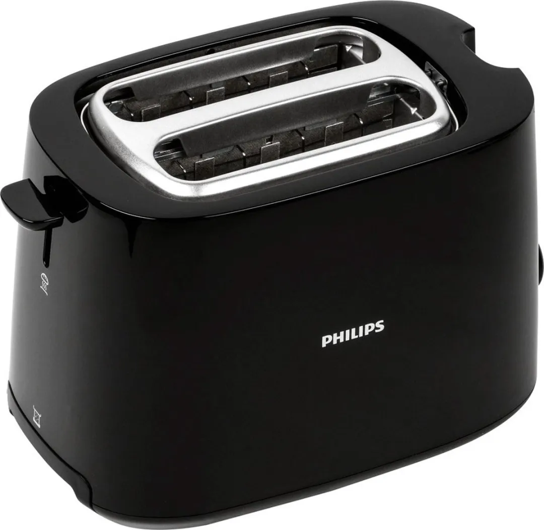 Philips Daily HD2581/90 Broodrooster - 2 Sandwiches - 830W - Zwart