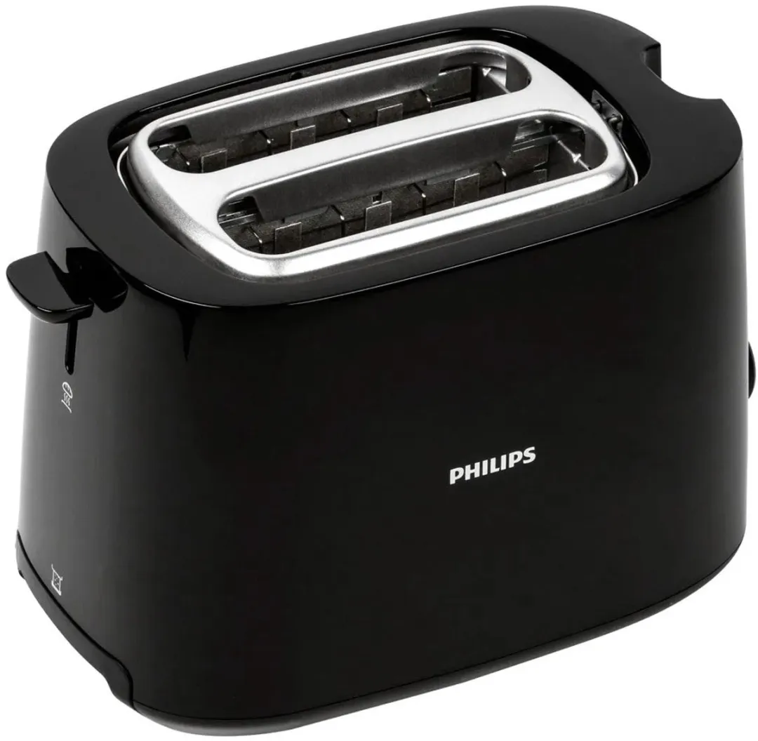 Philips Daily HD2581/90 Broodrooster - 2 Sandwiches - 830W - Zwart