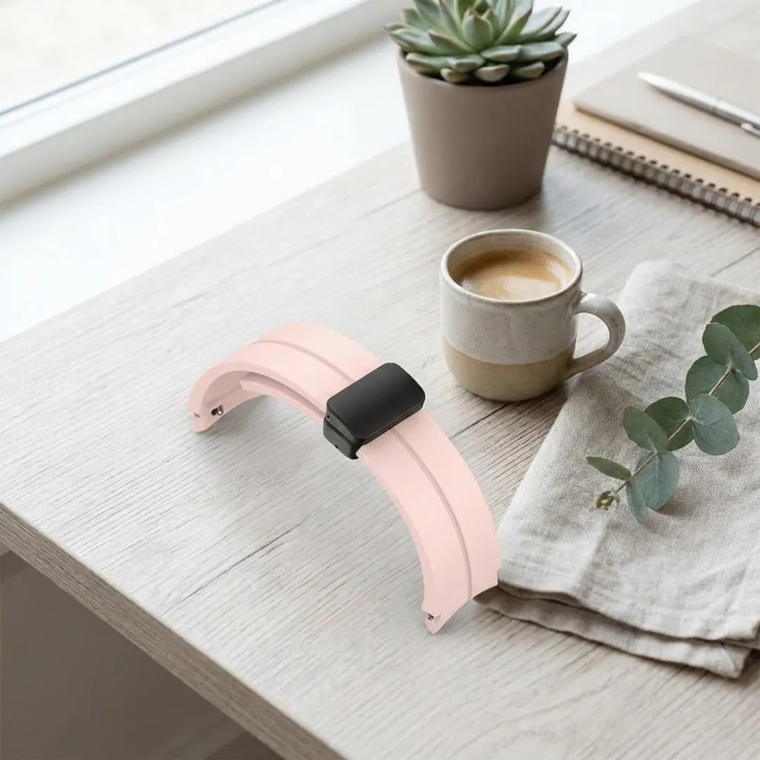 NUVEX Roze Siliconen Horlogebandje 20mm - Samsung Galaxy Watch