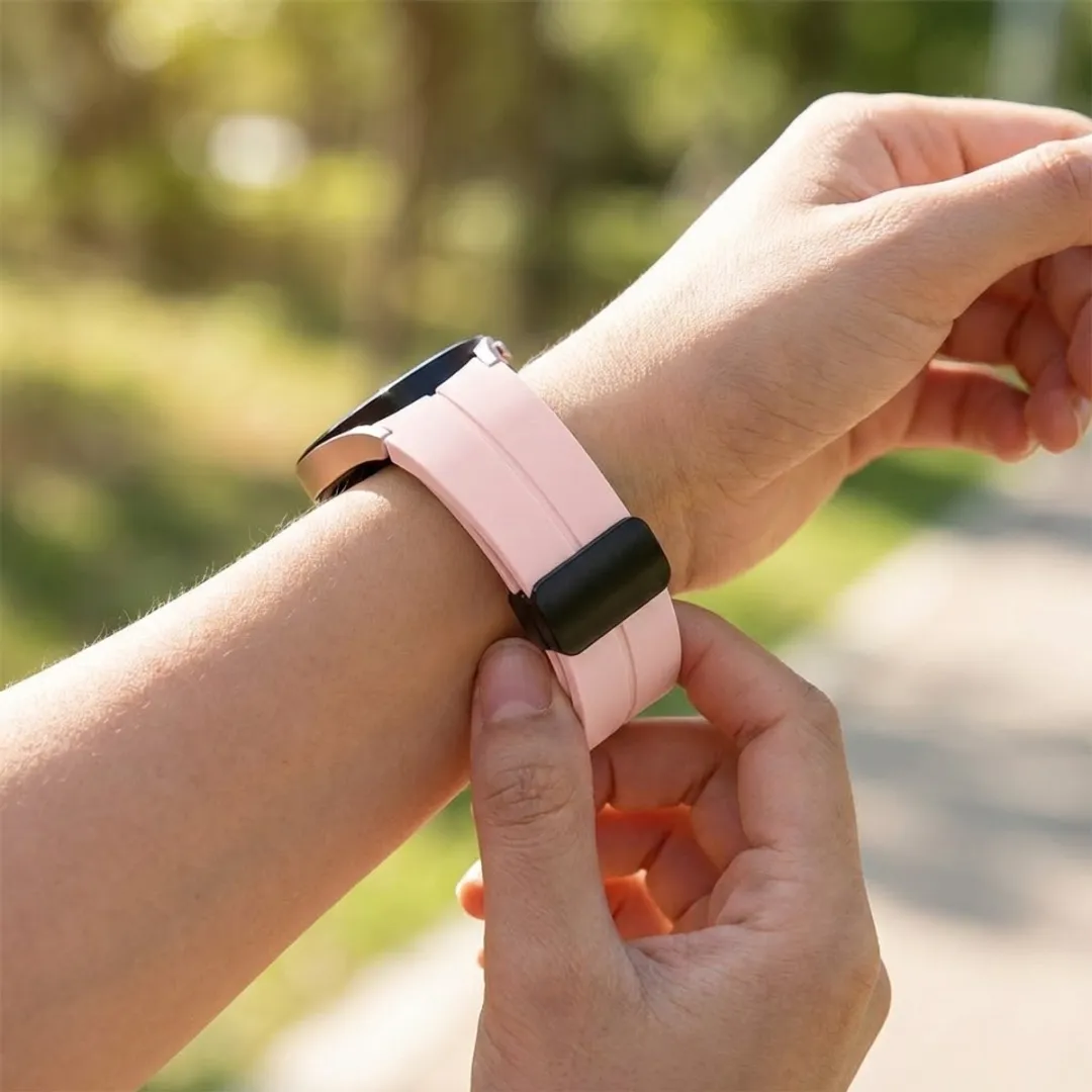 NUVEX Roze Siliconen Horlogebandje 20mm - Samsung Galaxy Watch