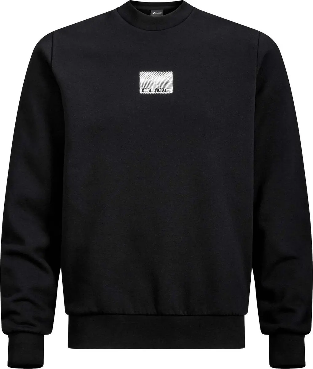 CUBE ORGANIC SWEATER GRID BLACK XL