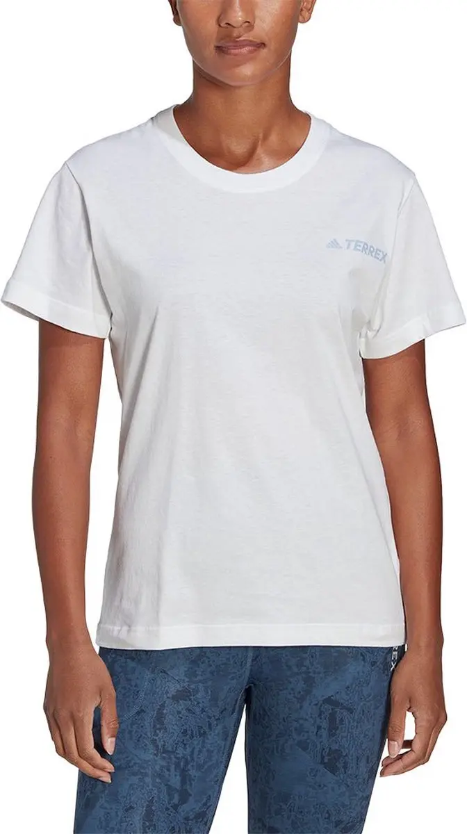 Adidas Tx Moun Fu Te T-shirt Met Korte Mouwen Wit L Vrouw