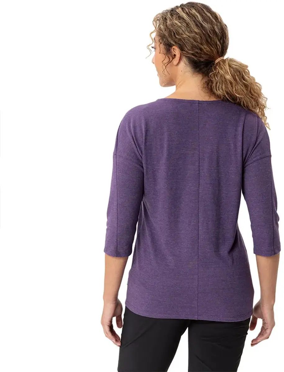 Vaude Neyland 3/4 Mouw T-Shirt Dames - Mulberry - 42 - afbeelding 3 van 6