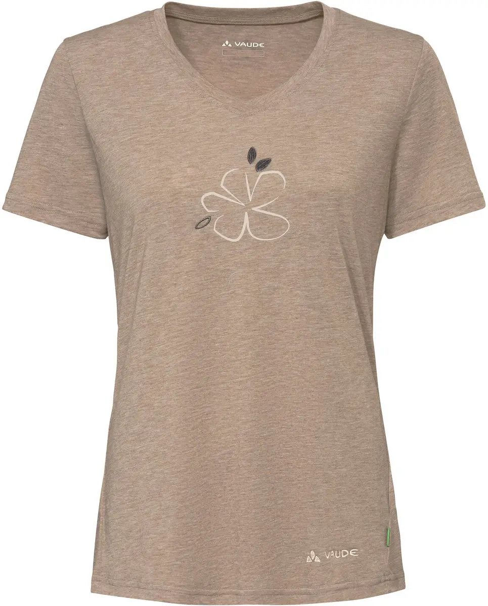 Vaude Skomer Print Iii T-shirt Met Korte Mouwen Bruin 38 Vrouw