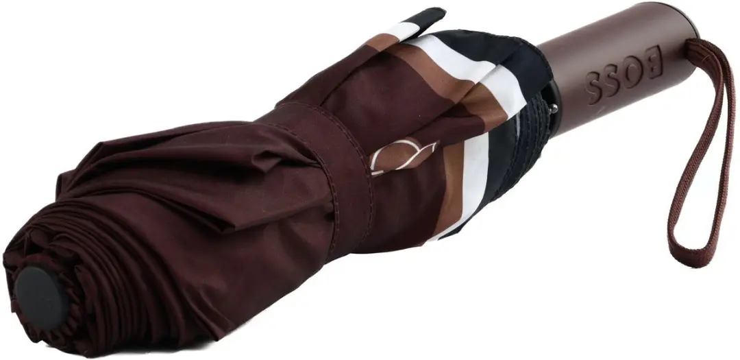 Hugo Boss Pocket Umbrella Varsity Paraplu - Burgundy - afbeelding 2 van 3