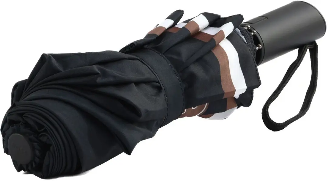 HUGO BOSS Pocket Umbrella Varsity Paraplu Ø105cm - Zwart - afbeelding 3 van 3