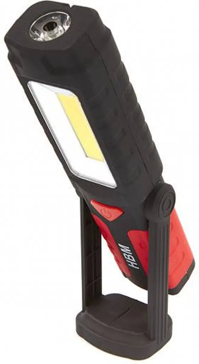 LED 3 in 1 magnetische zaklamp - 220 lumen - Rood - afbeelding 3 van 6